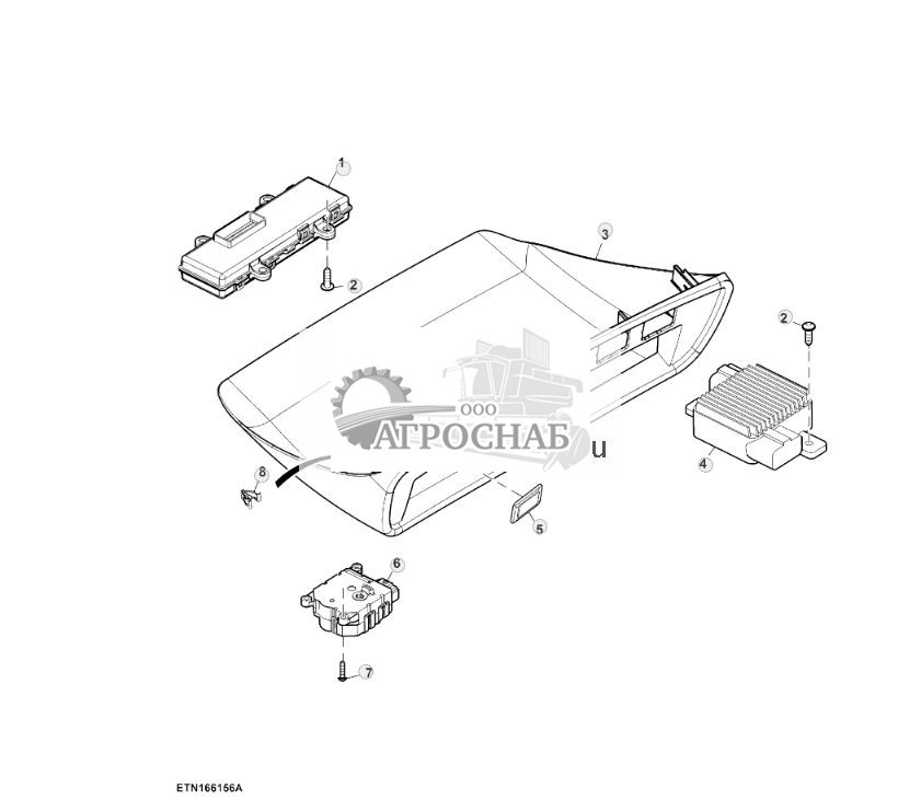 Управление, автоматическое регулирование температуры, с модулем переключателей кабины и световыми приборами прицепа (804101 - ) - ST908657 886.jpg